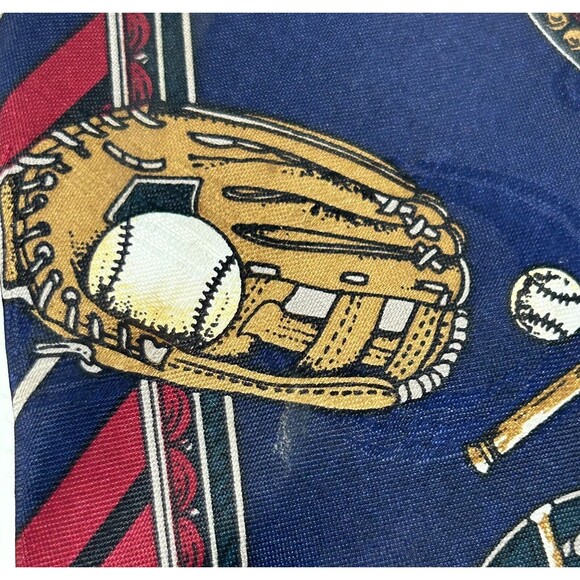 American Sports‎ Multicolor  Baseball Tie - Picture 5 of 9